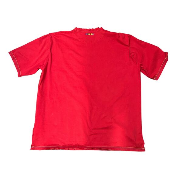 Vintage Coogi 4XL Parrot Graphic Shirt Red Tropical Print Y2K Streetwear - Picture 2 of 9